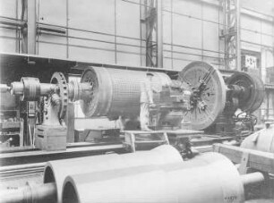 Läufer eines Generators von 18500 kVA, in Betrieb (Brown, Boveri und Cie. AG) : Technikgeschichte | Elektrotechnik | Erzeugung elektrischer Energien | Gleich- und Wechselstromgeneratoren, Turbogeneratoren