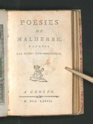 Poésies De Malherbe : Rangées Par Ordre Chronologique