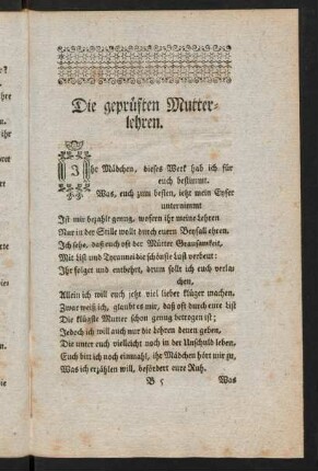 25-33, Die geprueften Mutterlehren