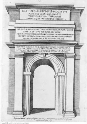 Speculum Romanae Magnificentiae, Rom, Porta San Lorenzo, restaurierte Ansicht