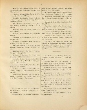 Verzeichnis der Vorlesungen. 1886/87, WH