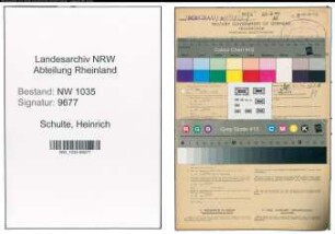 Entnazifizierung Heinrich Schulte , geb. 26.06.1910 (Koksassistent)