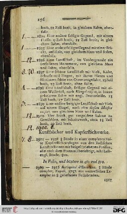Kunstbücher und Kupferstichwerke