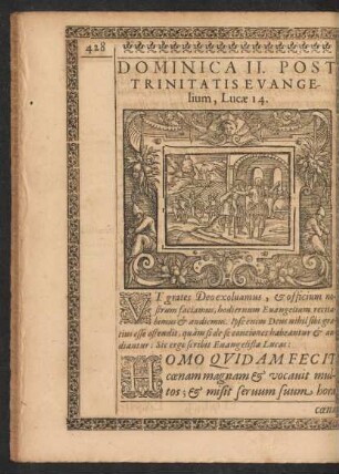 Dominica II. Post Trinitatis Evangelium, Lucae 14.