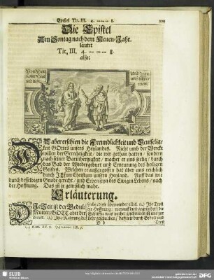 Die Epistel Am Sontag nach dem Neuen-Jahr. lautet Tit. III. 4.-8.