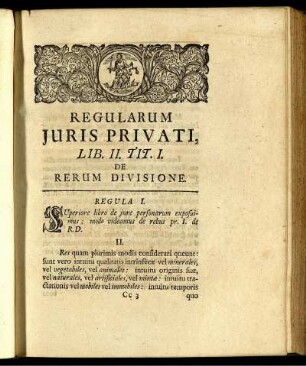 Regularum Juris Privati. Lib. II.