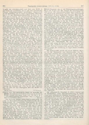 283-285 [Rezension] Franz, Alfred, Der pädagogische Gehalt der deutschen Romantik