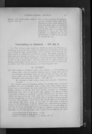 Versammlung zu Stralsund. - 1378 Mai 30.