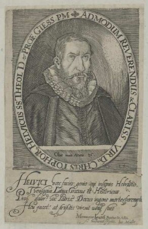 Bildnis des Christophorus Helvicus
