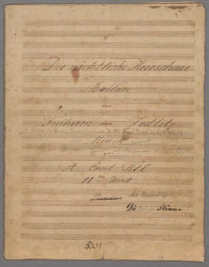 Die nächtliche Heerschau. - BSB Mus.Schott.Ha 5280-2 : = La revue nocturne