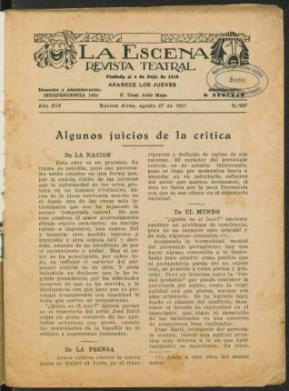 Algunos juicios de la crítica
