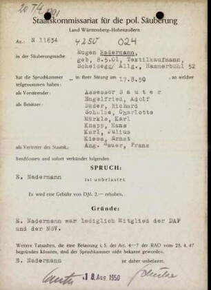 Nadermann, Eugen