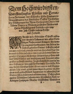 A2r-A4r, Dem Hochwürdigen, Durchleuchtigsten Fürsten und Herren, ...