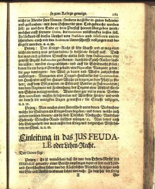 Einleitung in das Jus Feudale oder Lehen-Recht.