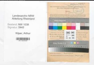 Entnazifizierung Arthur Kilper , geb. 04.10.1906 (Beamter)