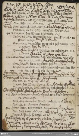 Caput III. De Rerum Circumstantiis : Caput III. Von den Umständen der Dinge; O Okolicznosciach Rzeczy
