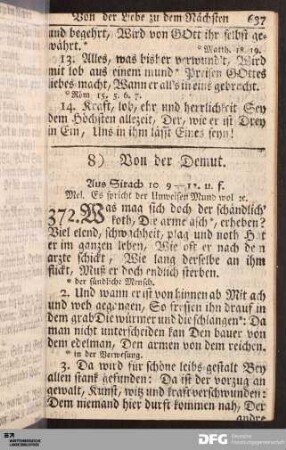 Von der Demut.