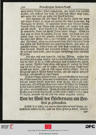 Von der Weise den Gliedermann mit Vortheil zu gebrauchen.