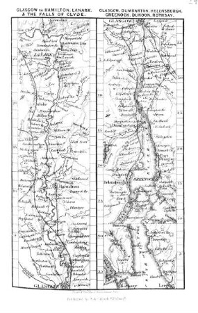 Glasgow to Hamilton and Falls of Clyde. Glasgow to DUMBARTON, HELENSBURGH, GREENOCK, DUNOON, AND ROTHESAY.