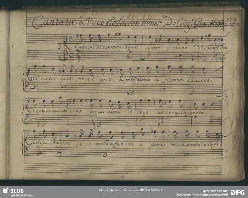 Recitativo: Lascia di tormentarmi amor tiranno