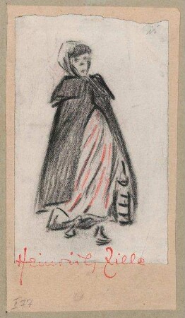 Frau mit Umhang
