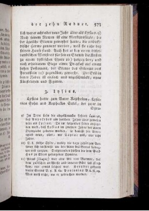 3. Lysias