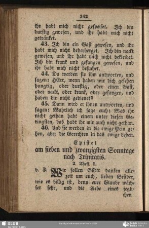 [Am sieben und zwanzigsten Sonntage nach Trinitatis]