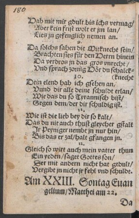 Am XXIII. Sontag ...