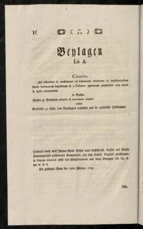 16-21, Beylagen.