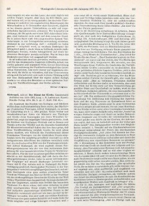 817-820 [Rezension] Niebergall, Alfred, Der Dienst der Kirche