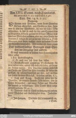 Am XVII. Sonnt. nach Trinitatis.
