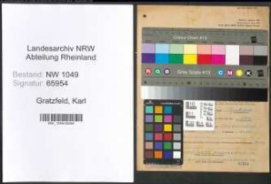 Entnazifizierung Karl Gratzfeld , geb. 20.05.1896 (Gastwirt)