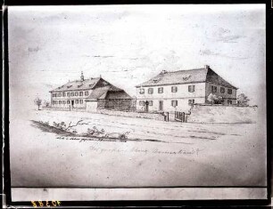 Großes und kleines Armenhaus, nach Zeichnung 1838
