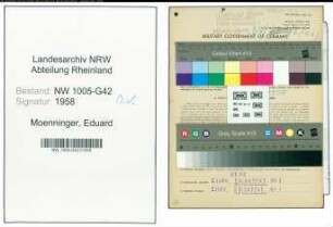 Entnazifizierung Eduard Moenninger , geb. 11.08.1893 (Friseur)
