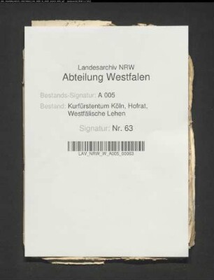 Entwürfe und sonstige Schriftstücke betr. den westfälischen Lehntag zu Arnsberg 1541