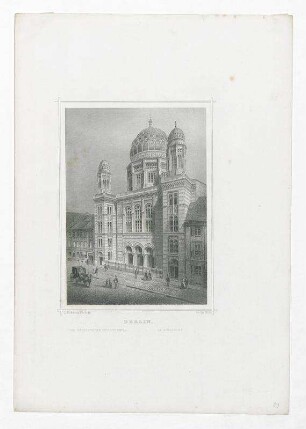 Berlin. Der israelitische Cultustempel. La Synagogue.