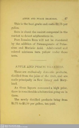 Apple and peach brandies
