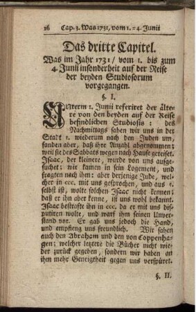 Das dritte Capitel – Das vierte Capitel
