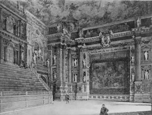 Parma, Inneres des Teatro Farnese, Rekkonstruktion
