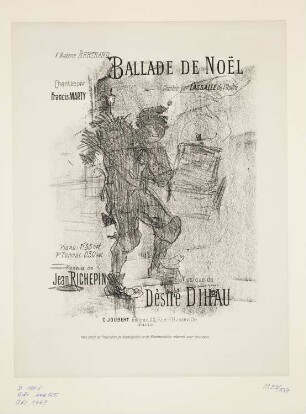 Ballade de Noél, Blatt 2 der Folge "Mélodies de Désiré Dihau"