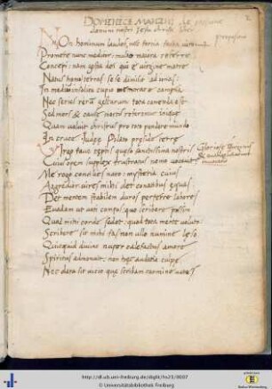 (2r) Dominici Mancini de passione domini nostri Jesu Christi liber. Propositio.