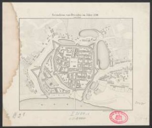 Grundriss von Dresden im Jahre 1530 : nach Weck