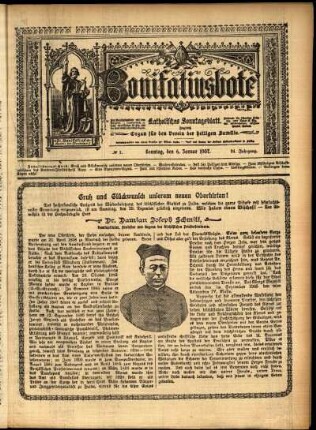Erste Ausgabe vom Sonntag, den 06. Januar 1907.