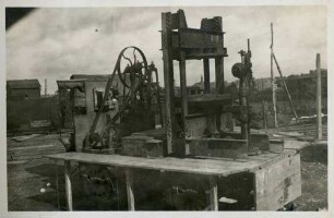 Foto einer fahrbaren Räderpresse für Vorwerke