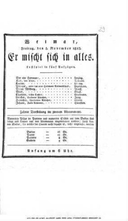 Er mischt sich in alles