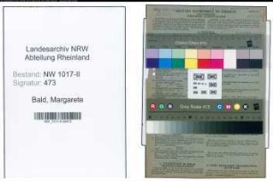 Entnazifizierung Margarete Bald , geb. 22.01.1920 (Filialverwalterin)