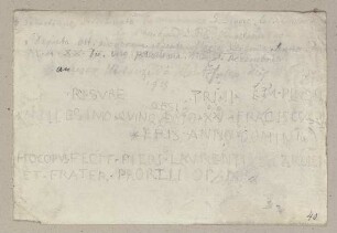 Die Nachschrift einer Inschrift