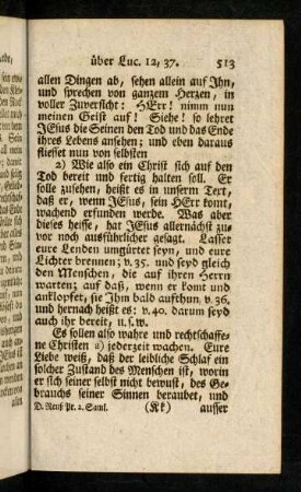 513-524, Wie also ein Christ sich auf den Tod bereit und fertig halten soll...