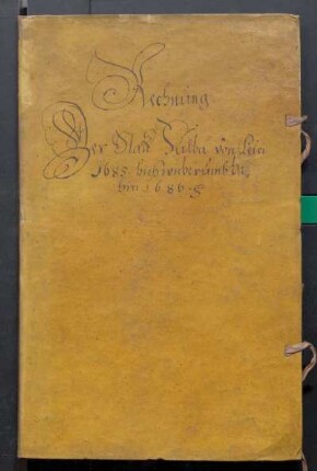 IX A 1 - Alte Stadtrechnungen (1685 - 1686)