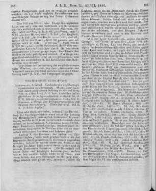 Dilthey, J. F. K.: Geschichte des Großherzoglichen Gymnasiums zu Darmstadt. Darmstadt: Göbel [1829]